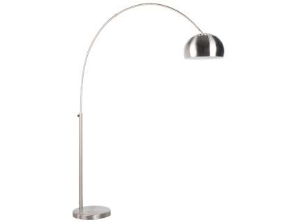 Stříbrná stojací lampa WLL BOW 190 - 205 cm