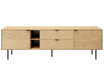 Dubový TV stolek Somcasa Tulsa II. 180 x 40 cm