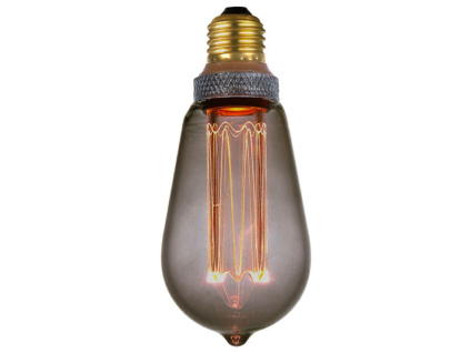 Kouřově černá žárovka Halo Design COLORS Dim LED Drop E27 5W