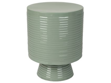 Zelený kovový odkládací stolek WLL SVEN 35 cm