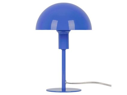 Modrá kovová stolní lampa Ellen Mini