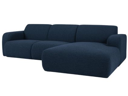 Bouclé rohová pohovka Lola 250 cm, pravá