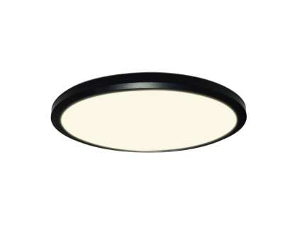 Černé plastové stropní světlo Halo Design Ultra 24 cm