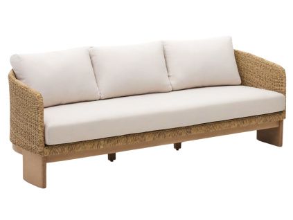 Zahradní pohovka z umělého ratanu Kave Home Xoriguer 222 cm