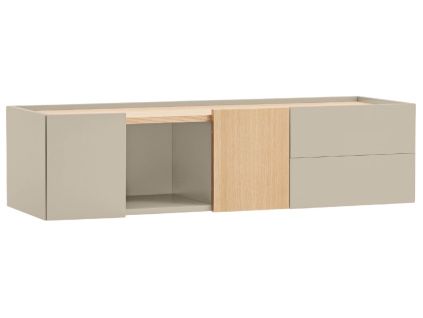 Béžová dubová komoda Teulat Otto 110 x 35 cm