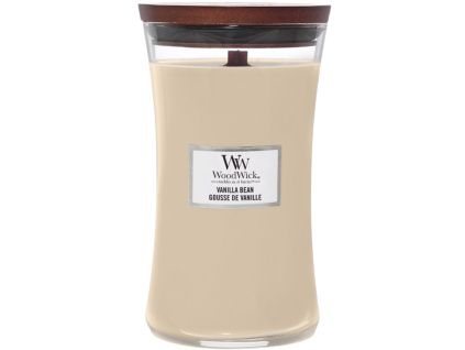 Velká vonná svíčka WoodWick, Vanilla Bean