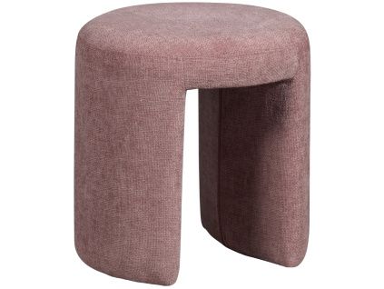 Růžová čalouněná stolička Charlotte 47 cm