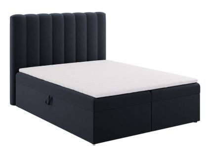 Sametová boxspring postel Kelp 160 x 200 cm