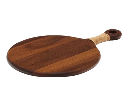 Hnědé dřevěné servírovací prkénko Kave Home Sardis 37,3 cm