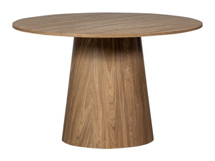 Hnědý kulatý jídelní stůl Ann 120 cm