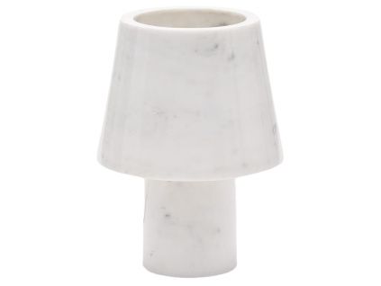 Bílá mramorová stolní lampa Kave Home Alaro