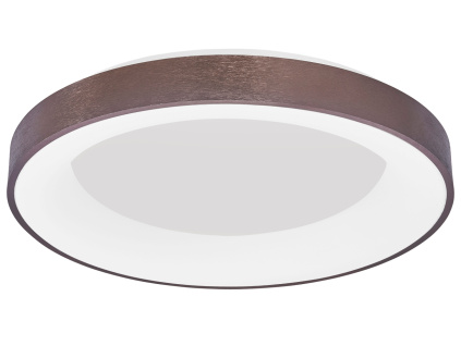 Hnědé stropní LED světlo Nova Luce Rando Thin 60 cm