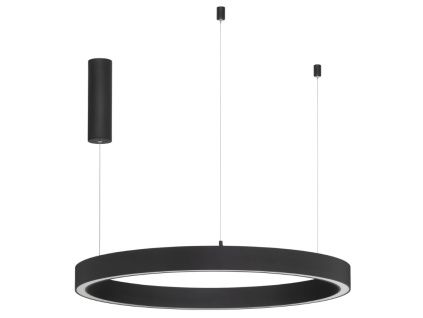 Černé závěsné LED světlo Nova Luce Elowen II. 80 cm