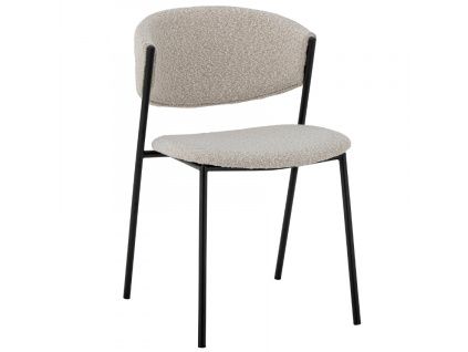 Bílá bouclé jídelní židle Bloomingville Marlo