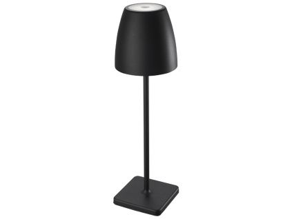 Černá kovová nabíjecí stolní LED lampa Nova Luce Colt M