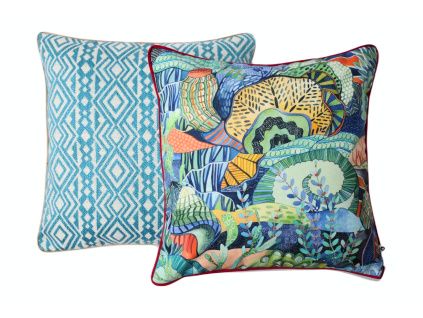Set dvou venkovních povlaků na polštář Marine Aztec X