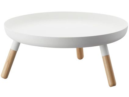 Bílý kovový podnos Yamazaki Plain 32 cm