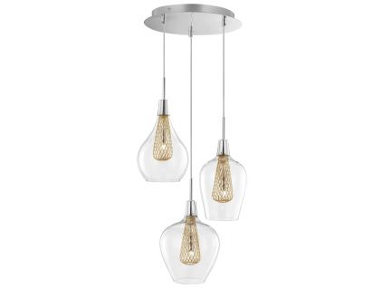 Skleněné závěsné světlo Nova Luce Filo 30 cm