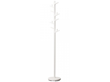 Bílý kovový stojací věšák Yamazaki Branch 176 cm