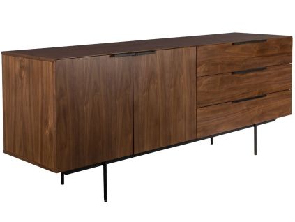 Komoda ZUIVER TRAVIS 180 x 45 cm v dekoru ořech