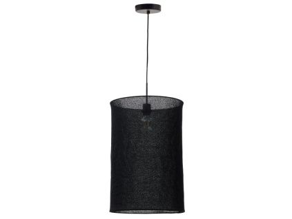 Černé lněné stínidlo Kave Home Mariela II. 40 cm