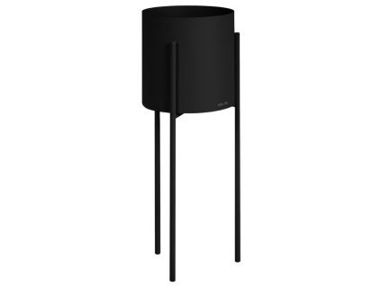 Černý kovový květináč Maki Ø 20 cm