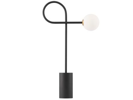 Černá kovová stolní lampa Nova Luce Dedalo