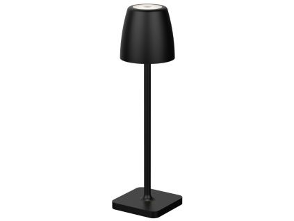 Černá kovová nabíjecí stolní LED lampa Nova Luce Colt S