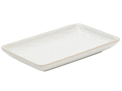 Šedý kameninový tác Kave Home Savel 25 x 13 cm