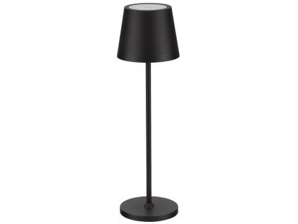 Černá kovová nabíjecí stolní LED lampa Nova Luce Seina