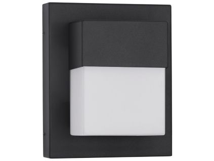 Černé kovové venkovní nástěnné LED světlo Nova Luce Leto III.