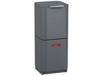 Šedý koš na tříděný odpad Totem Compact 40 l