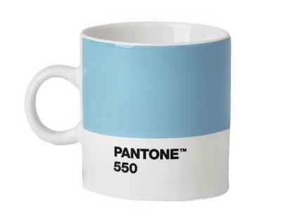 Světle modrý porcelánový hrnek na espresso Pantone Light Blue 550 120 ml