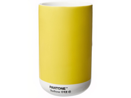 Žlutá keramická váza Pantone Yellow 012 14 cm