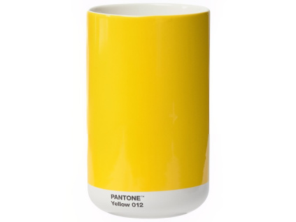 Žlutá keramická váza Pantone Yellow 012 17 cm