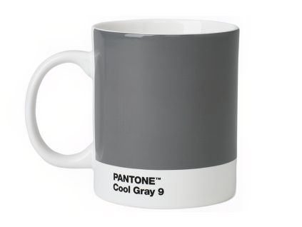 Šedý porcelánový hrnek Pantone Cool Gray 9 375 ml