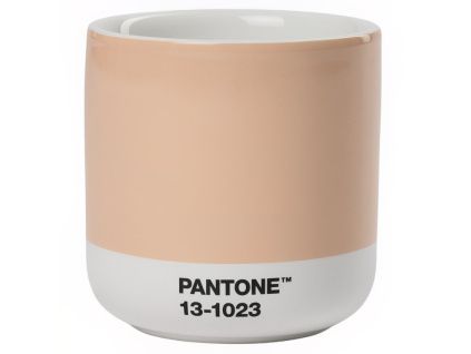 Světle oranžový porcelánový termohrnek Pantone Cortado Peach Fuzz 13-1023 175 ml