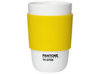 Žlutý porcelánový hrnek Pantone Empire Yellow 14-0756 375 ml