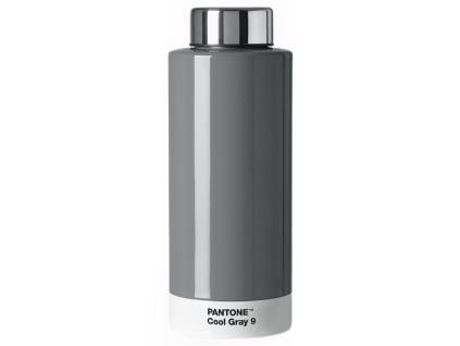 Šedá kovová termoláhev Pantone Cool Gray 9 530 ml