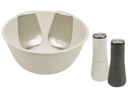 Sada salátové mísy a mlýnků na pepř a sůl Serve It In Style