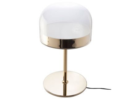 Zlatá skleněná stolní lampa Angel Cerdá No. 8066