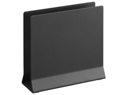 Černý kovový stojan na notebook Yamazaki Slim 16 x 5,7 cm