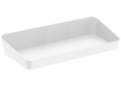 Bílý kovový podnos Yamazaki Amenity 30 x 13,5 cm