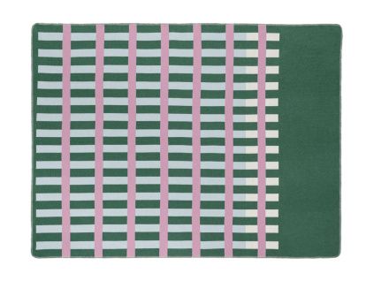 Zeleno-fialový pléd Onu 200 x 160 cm