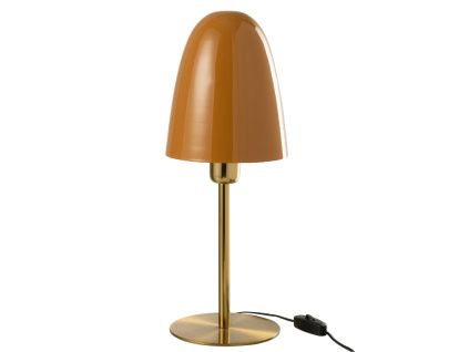 Okrově žlutá kovová stolní lampa J-line Musino