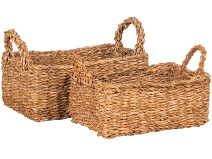 Set dvou dekorativních košů Morella 20x28/23x32 cm z přírodních vláken