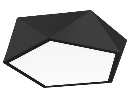 Černé kovové stropní světlo Nova Luce Darius 40 cm