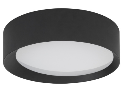Černé kovové stropní LED světlo Nova Luce Oby 45 cm