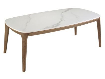 Ořechový konferenční stolek Angel Cerdá No. 2132, 119 x 65 cm