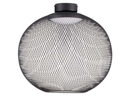 Černé kovové stropní LED světlo Nova Luce Kinetic 50 cm